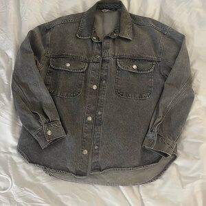 Zara Gray Denim Jacket